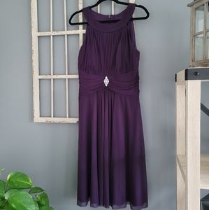 Jessica Howard Plumb/Eggplant Color Evening dress, Sz 12